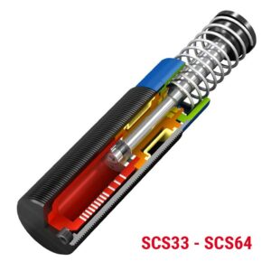 Sicherheitsstossdämpfer SCS33 bis SCS64, Schwingungstechnik, Stoßdämpfer, Produktbild