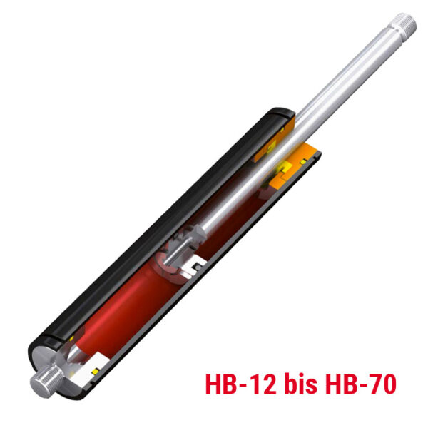 Bremszylinder HB-12-70, Querschnitt Produkt