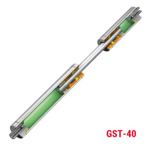 Gasdruckfeder GST-40 Tandem, Querschnitt Produkt (grafische Darstellung)