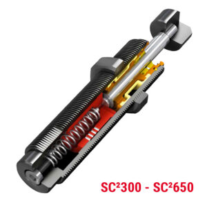 Kleinstoßdämpfer SC²300 - SC²650, Querschnitt Produkt (grafische Darstellung)
