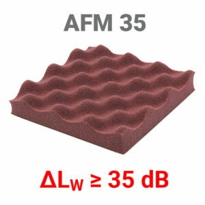 AFM 35 mit Trittschallverbesserungsmaß 35 dB nach ISO 717-2.