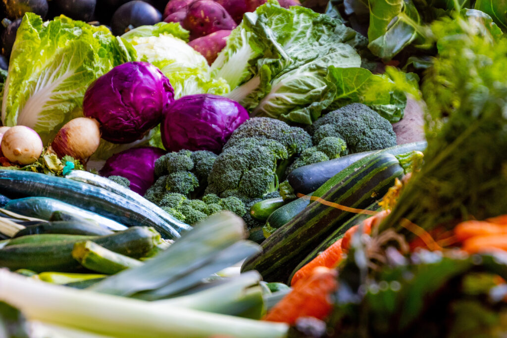 Abbildung von verschiedenem Gemüse, Lebensmittel, Lebensmittelindustrie, Lebensmittelherstellung